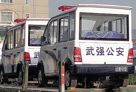 武强县公安局配备沐鸣2电动巡逻车