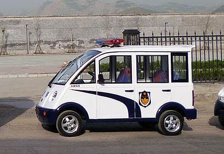 武强县公安局配备沐鸣2电动巡逻车