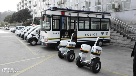 转载！商洛公安获赠的电动巡逻车、单警双轮车将投入春节安保