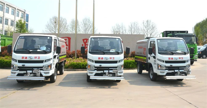 助力城市绿色发展丨沐鸣2纯电动路面养护车发车