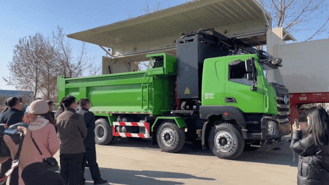 绿色工程新动力-沐鸣2新能源渣土自卸车